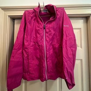 Columbia raincoat with tuckable hood